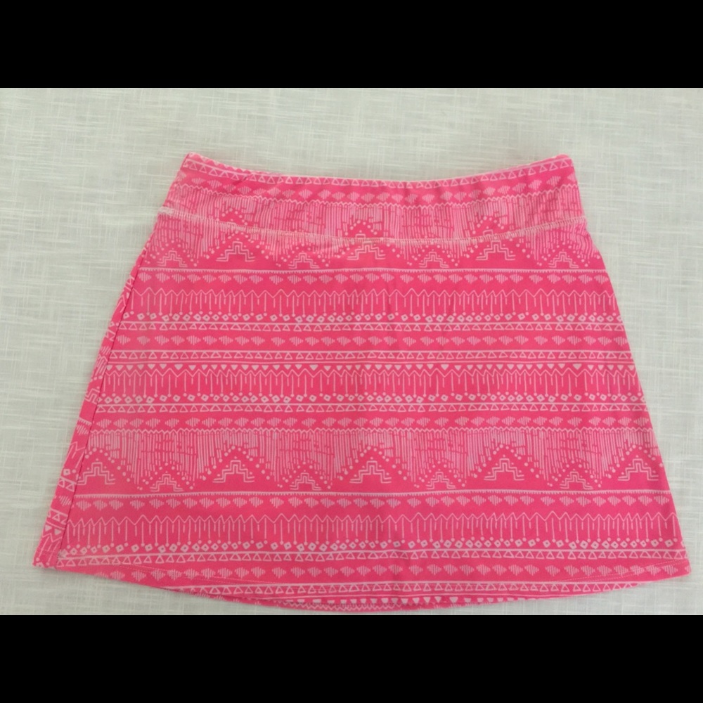 Spunkwear Skort Tennis Skirt Size S Pink & White